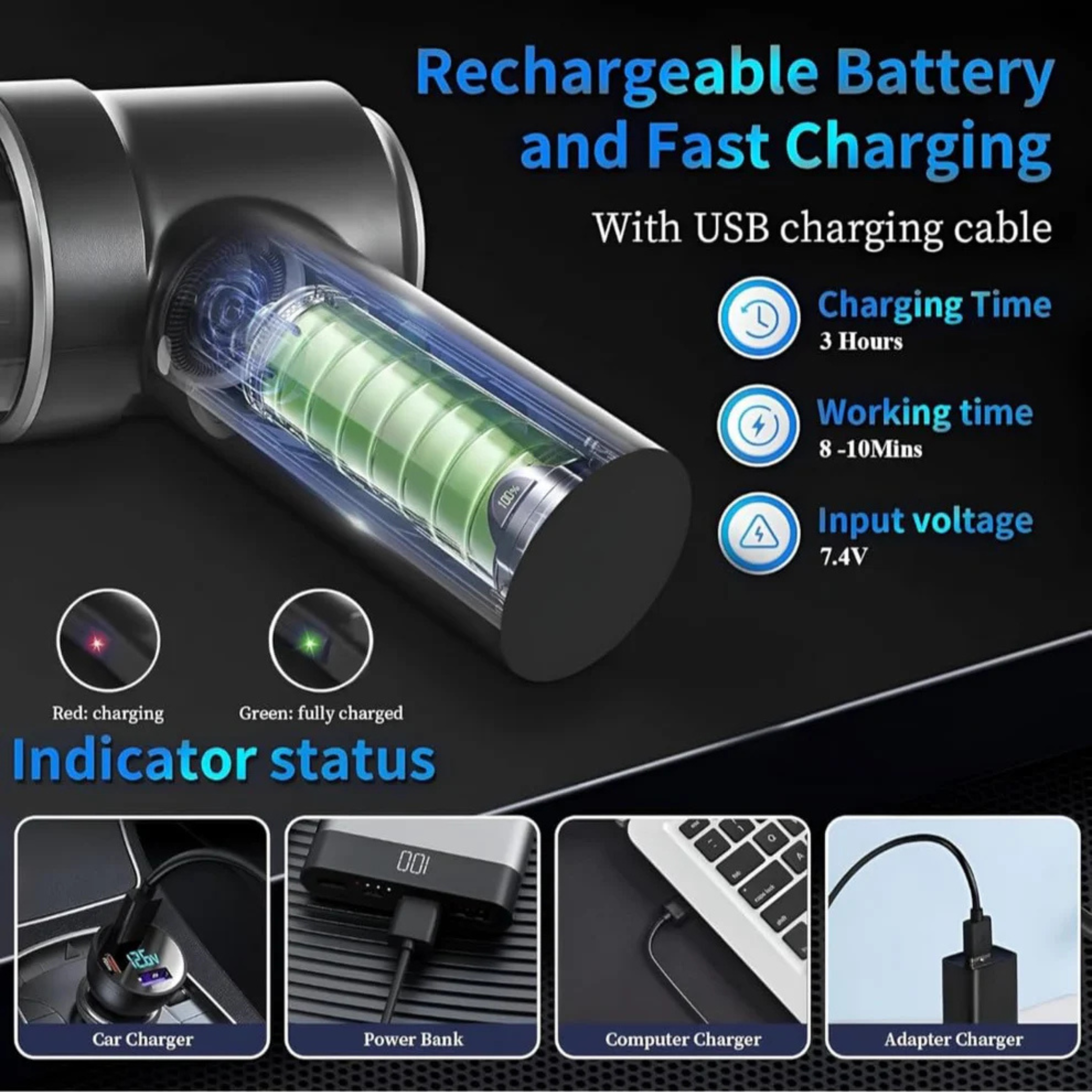 3 in 1 Vacuum Cleaner for Car & Home