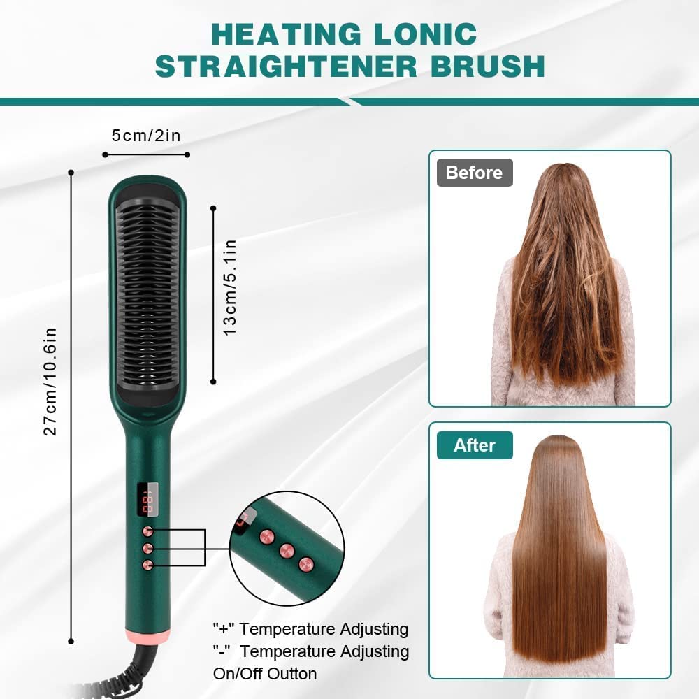 Hair Straightener 3 in 1 Comb Brush